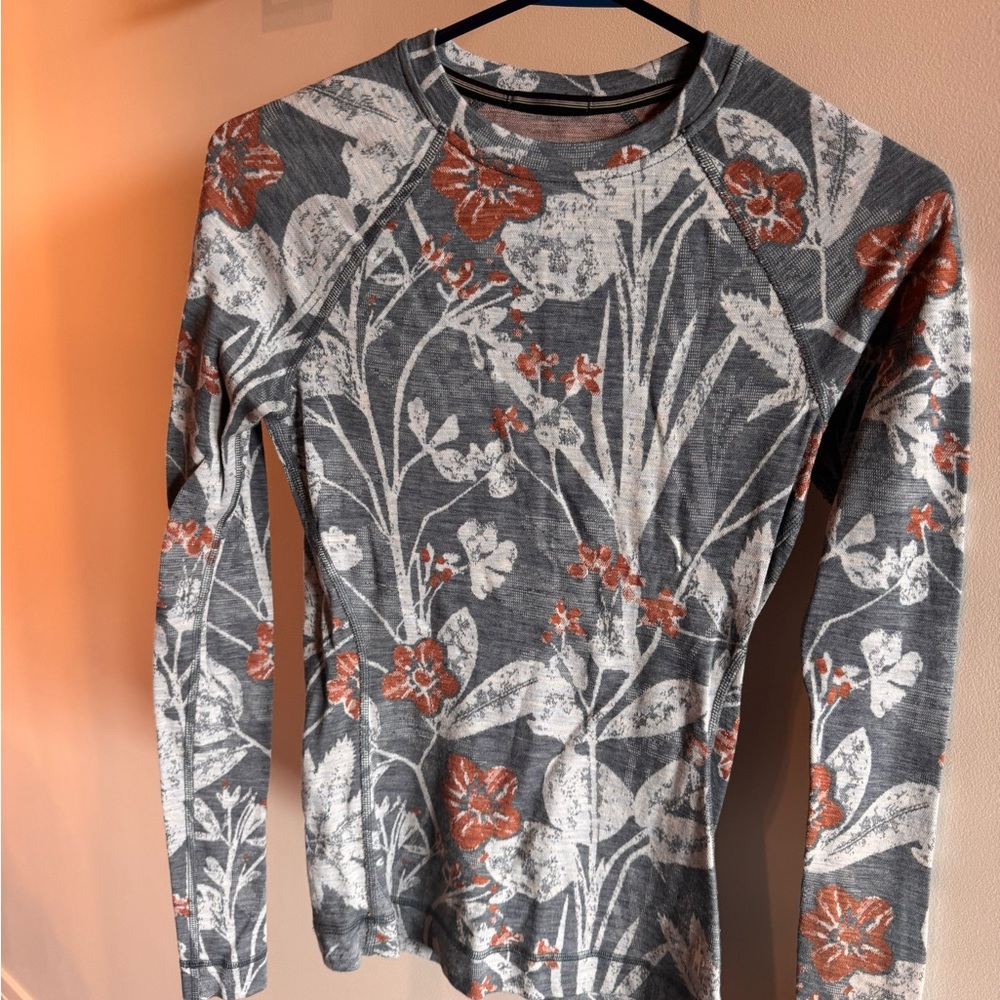 Smartwool Floral Long Sleeve Thermal top